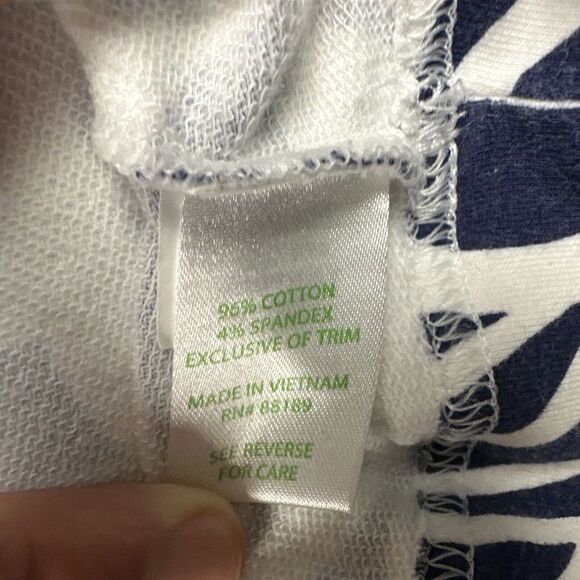 Lilly Pulitzer Dress Women S Blue Geometric‎ Stretch Leaf Tropical Preppy Spring - Picture 5 of 7